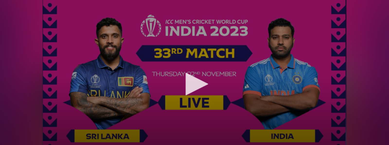 Live: India vs Sri Lanka – ICC world Cup 2023